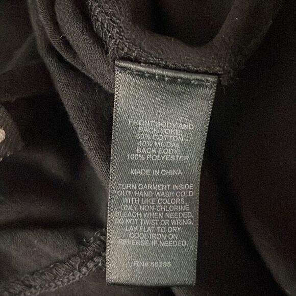 Express Black Studded Sheer Back High Low Tank Top sz S - Picture 7 of 7